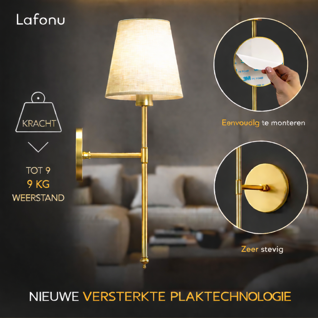 Peyton™ – Luxe draadloze wandverlichting (Set van 2 lampen)
