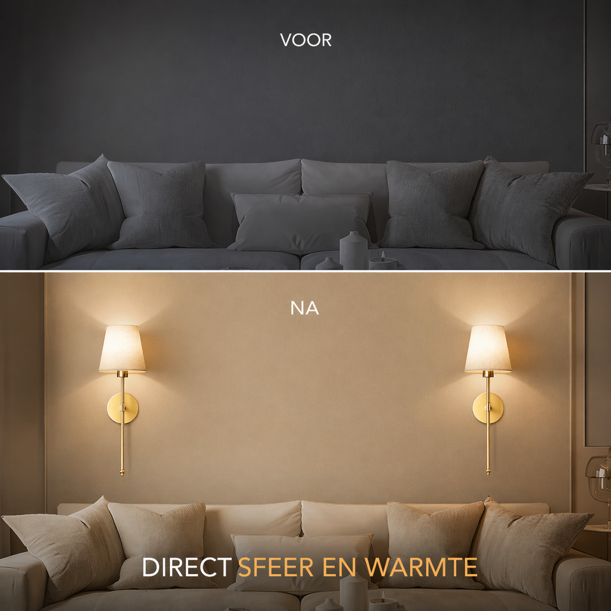 Peyton™ – Luxe draadloze wandverlichting (Set van 2 lampen)