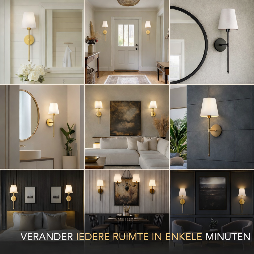 Peyton™ – Luxe draadloze wandverlichting (Set van 2 lampen)